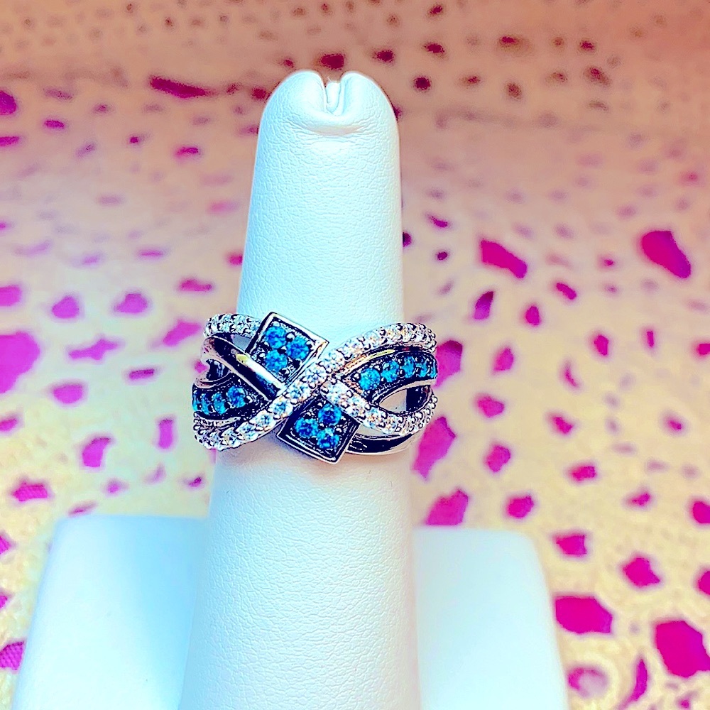 Neon Apatite & White Diamond Simulants Bella Luce